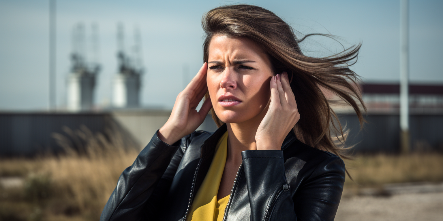 woman with tinnitus in the workplace